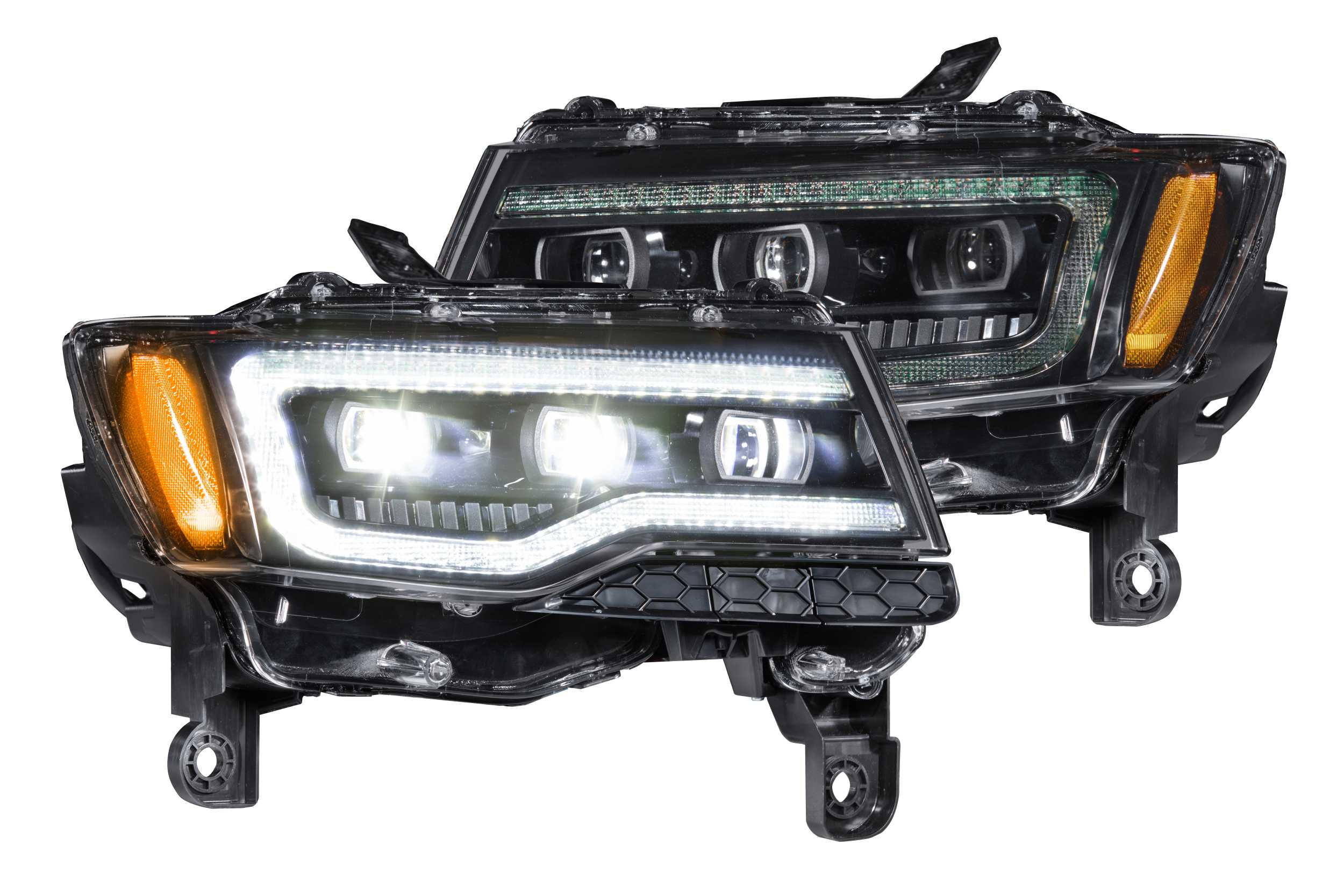 27インチ外装6段変速機、車軸LEDライト付き Morimoto Jeep Grand Cherokee (14-22) XB LED Headlights | LF278
